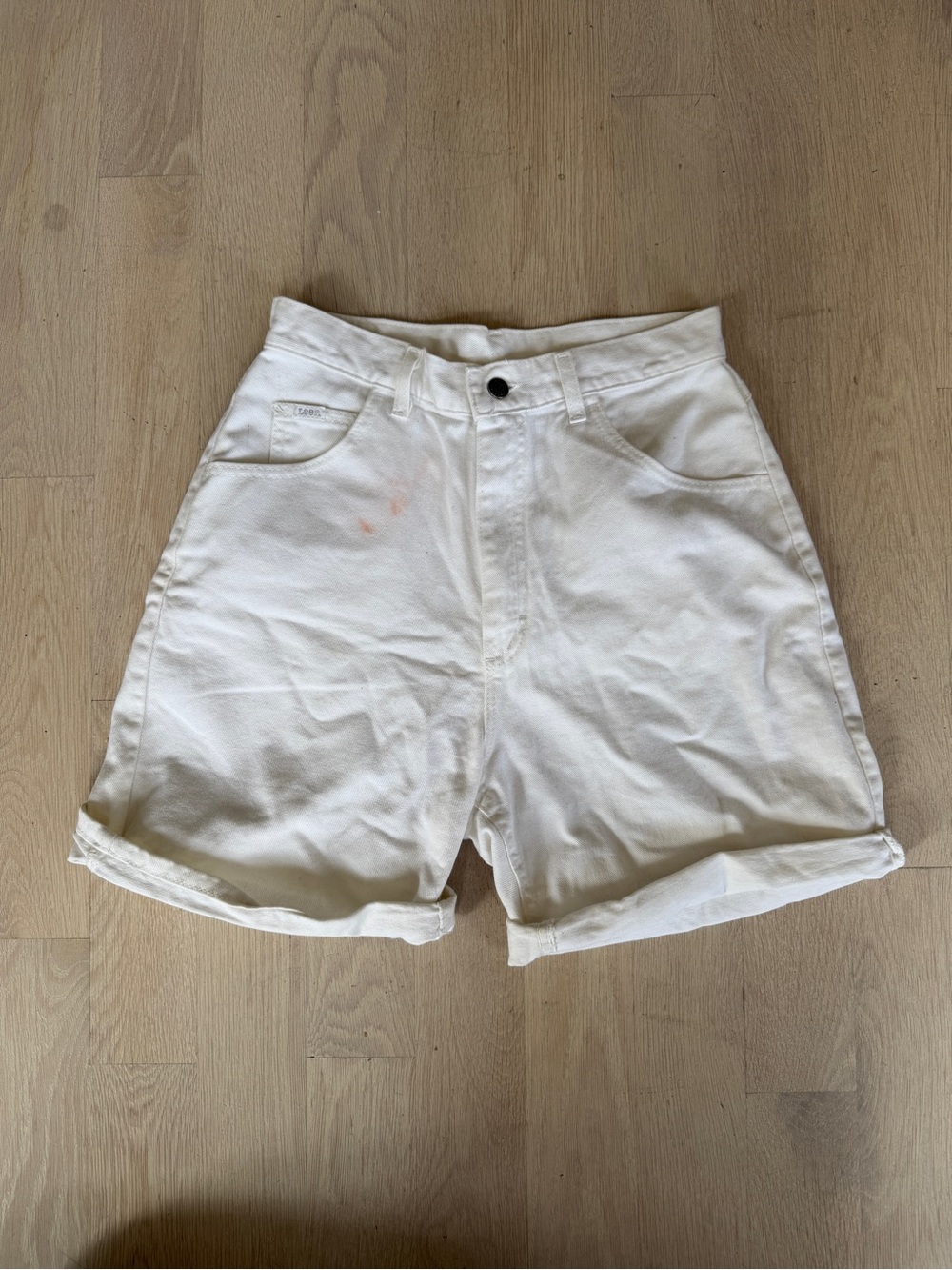 Vintage Lee White Cotton Shorts/Jorts